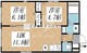 クリアル高田馬場3 502 間取り図