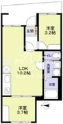 リザーブ北綾瀬 102 間取り図