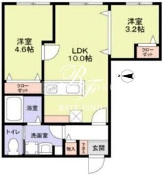 リザーブ北綾瀬 202 間取り図