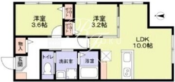 リザーブ北綾瀬 204 間取り図