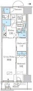 パークアクシス品川天王洲アイル 403 間取り図