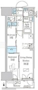 パークアクシス品川天王洲アイル 712 間取り図