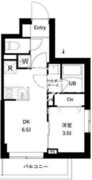 プレセダン千駄木 306 間取り図