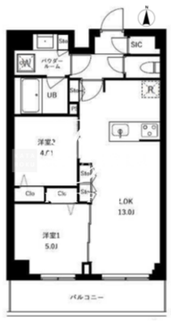 アーバンパーク船堀2 402 間取り図