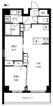 アーバンパーク船堀2 406 間取り図