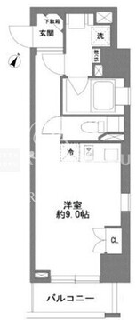 コスモグラシア清澄白河 207 間取り図