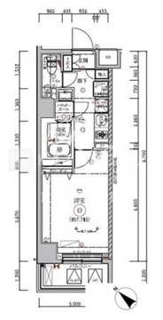 リルシア東向島2 204 間取り図