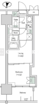 ブルックサイドレジデンス木場 643 間取り図