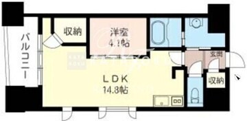 エスティメゾン銀座 1507 間取り図