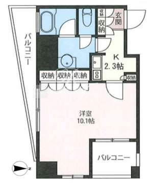 エスティメゾン浅草駒形 708 間取り図