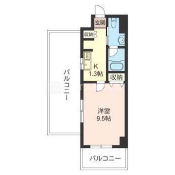 エスティメゾン三軒茶屋2 406 間取り図