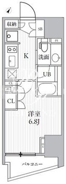 シーズンフラッツ大井町 301 間取り図