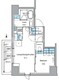 ルフォンプログレ上野御徒町 1301 間取り図