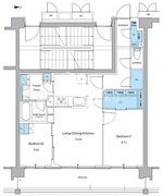 ルフォンプログレ高田馬場ノース 508 間取り図