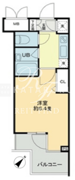 クロスレジデンス蒲田 711 間取り図