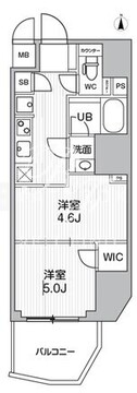 エスレジデンス蔵前バーム 202 間取り図