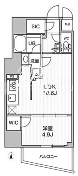 エスレジデンス蔵前バーム 301 間取り図