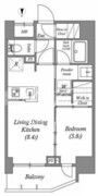 ACPレジデンス三ノ輪テラス 206 間取り図