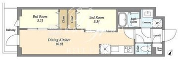 ドゥーエ曳舟2 202 間取り図