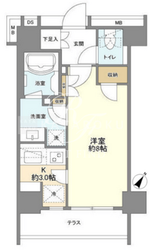 コスモリード市ヶ谷払方町 102 間取り図