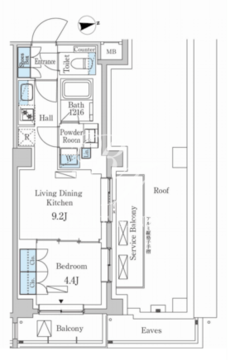パークアクシス市谷左内町 502 間取り図