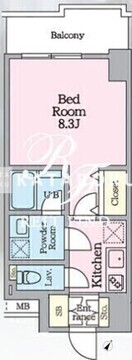 リージア代々木ビナリオ 603 間取り図