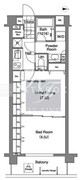 コンフォリア下落合 502 間取り図