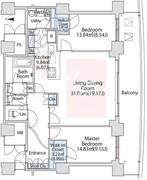 ラ・トゥール汐留 4805 間取り図