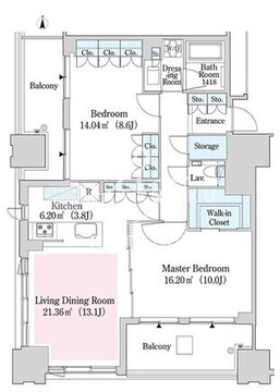 大崎ガーデンレジデンス 913 間取り図