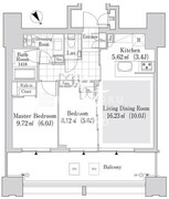 大崎ガーデンレジデンス 2213 間取り図