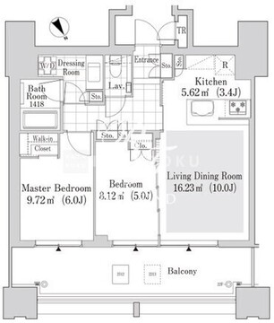 大崎ガーデンレジデンス 2213 間取り図