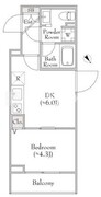 ディームス中野富士見町 102 間取り図