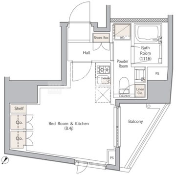 NJKマーキス表参道 501 間取り図