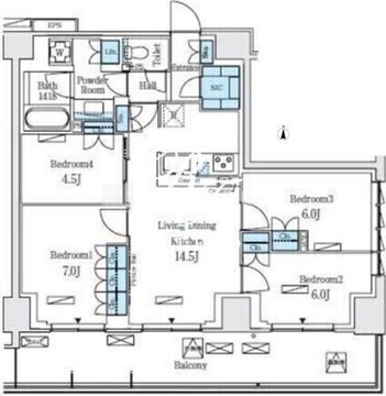 ロイヤルパークス赤羽ノース 851 間取り図