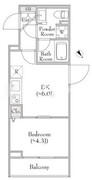 ディームス中野富士見町 303 間取り図