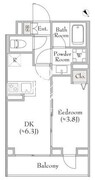 ディームス中野富士見町 306 間取り図