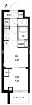 オーガスタレジデンス北綾瀬 202 間取り図