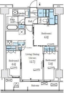 ロイヤルパークス赤羽ノース 352 間取り図