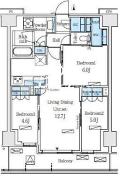 ロイヤルパークス赤羽ノース 552 間取り図