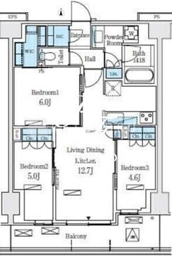 ロイヤルパークス赤羽ノース 553 間取り図