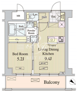 アンソレイユ代々木 305 間取り図