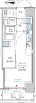 パークアクシス池袋イースト 904 間取り図