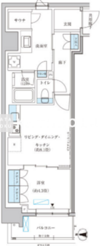 パークアクシス池袋イースト 507 間取り図