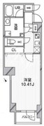 ルクレ西馬込 208 間取り図