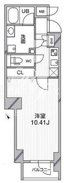 ルクレ西馬込 208 間取り図