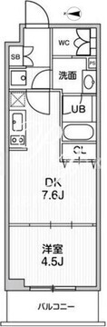 オルタナ中野 302 間取り図