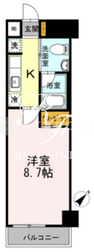 カスタリア神保町 206 間取り図