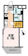 カスタリア目黒長者丸 401 間取り図