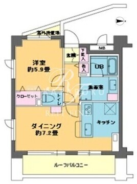 カスタリア目白 701 間取り図