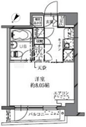 HF八丁堀レジデンス2 805 間取り図